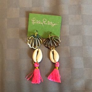 Lilly Pulitzer Shell Tassel Earrings